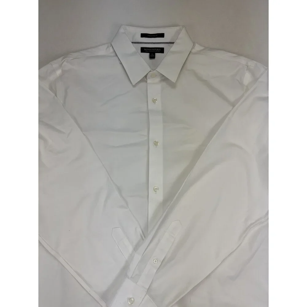 Banana Republic‎ Men's White Dress Shirt XL Classic Fit